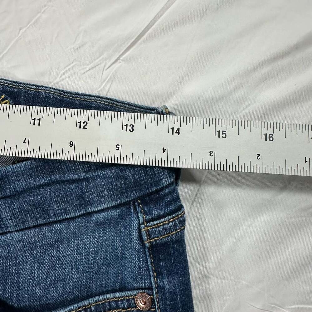 7 For All Mankind Kimmie Straight Leg Jeans, Size 29, Dark Wash - Picture 10 of 12